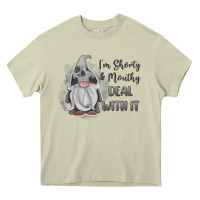 Mossy im shorty mouthy deal with it gnome Heavy Core Tee - MaliasSmallBusiness