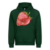 Forest Green strawberry Urban Hoodie - BarkalooDesign