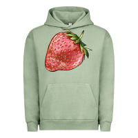 Pigment Oil Green strawberry Urban Hoodie - BarkalooDesign