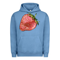 Pigment Pebble Blue strawberry Urban Hoodie - BarkalooDesign