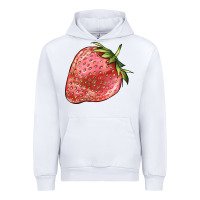White strawberry Urban Hoodie - BarkalooDesign
