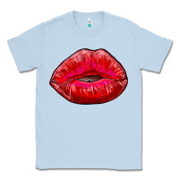 Dusty Blue kiss Classic Tee - RanaPortraitStore