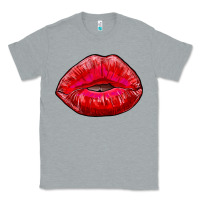 Heather Grey kiss Classic Tee - RanaPortraitStore