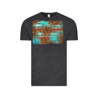 Vintage Black Serape and Leopard Background Vintage Tee - texasbilliewilder