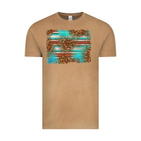 Vintage Camel Serape and Leopard Background Vintage Tee - texasbilliewilder