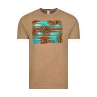 Serape And Leopard Background Vintage Tee | Teevron
