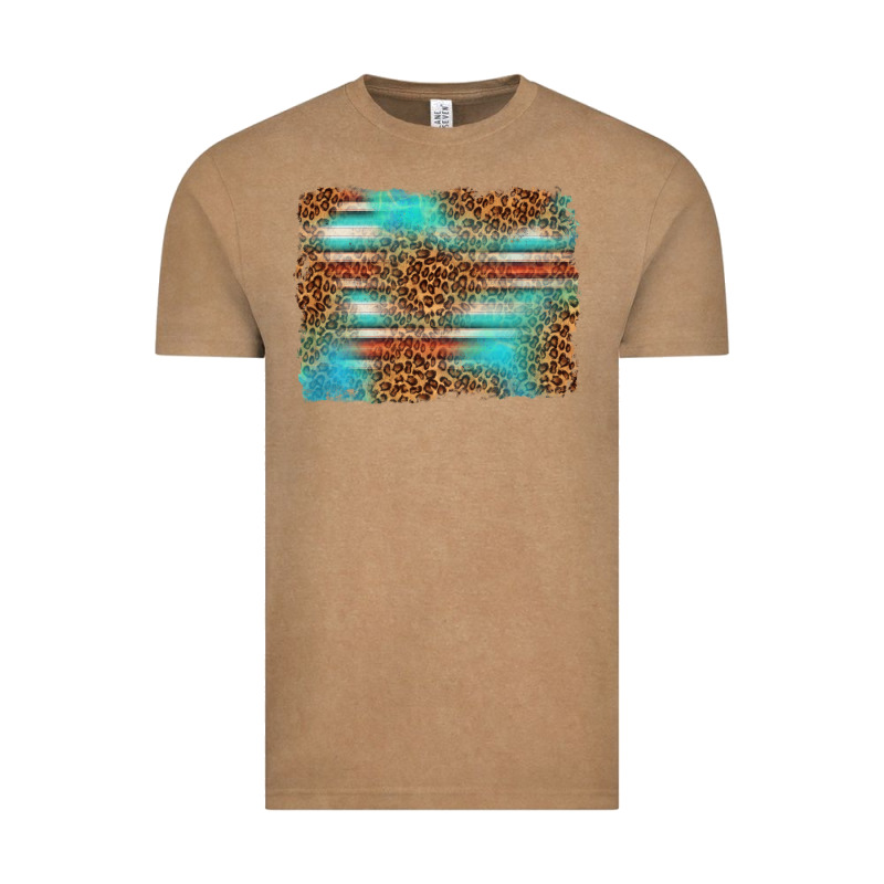 Serape And Leopard Background Vintage Tee by texasbilliewilder | Teevron