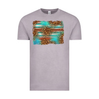 Vintage Zinc Serape and Leopard Background Vintage Tee - texasbilliewilder