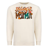 Sandshell thankful mama cow Premium Sweatshirt - RacoonDesign