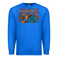 True Royal thankful mama cow Premium Sweatshirt - RacoonDesign