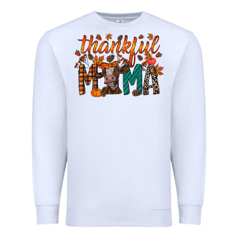 Thankful Mama Cow Premium Sweatshirt by RacoonDesign | Teevron
