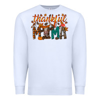 White thankful mama cow Premium Sweatshirt - RacoonDesign