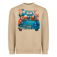 Mushroom Customize USA truck Heavyweight Sweatshirt - FaDigitalArtStudio
