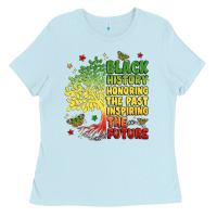 Baby Blue title black history celebration Ladies Tee - LillyAllenDesigns