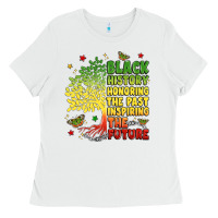 White title black history celebration Ladies Tee - LillyAllenDesigns