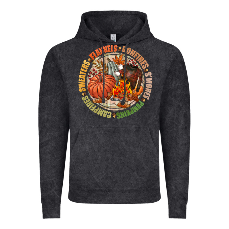 Bonfires Flannels Smores Campfires Pumpkin Vintage Hoodie by NancyCooperArtShop | Teevron
