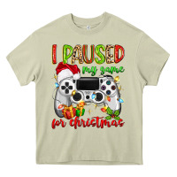 Mossy i paused my game for christmas Heavy Core Tee - MaliasSmallBusiness