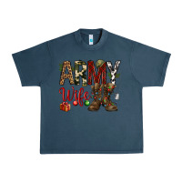 Midnight Navy Christmas Army wife Urban Heavy Tee - NancyCooperArtShop