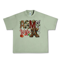 Oil Green Christmas Army wife Urban Heavy Tee - NancyCooperArtShop