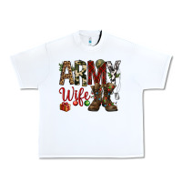 White Christmas Army wife Urban Heavy Tee - NancyCooperArtShop