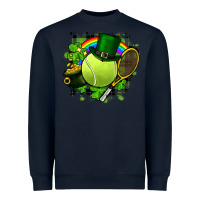 Navy St. Patrick's Day Tennis Heavyweight Sweatshirt - FaDigitalArtStudio