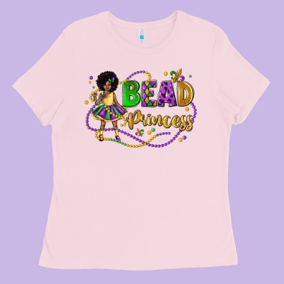 Bead Princess Mardi Gras Ladies Tee Designed By Lillyallendesigns