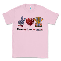 Bubblegum Pink Peace Love Veteran Classic Tee - Bettercallsaul