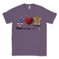 Lavender Peace Love Veteran Classic Tee - Bettercallsaul
