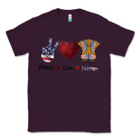 Plum Peace Love Veteran Classic Tee - Bettercallsaul