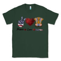 Sports Green Peace Love Veteran Classic Tee - Bettercallsaul