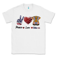 White Peace Love Veteran Classic Tee - Bettercallsaul