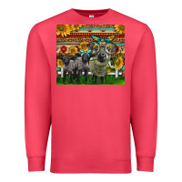Cardinal Western Cute Hampshire Sheep Family Premium Sweatshirt - LillyAllenDesigns