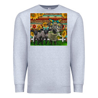 Heather Grey Western Cute Hampshire Sheep Family Premium Sweatshirt - LillyAllenDesigns