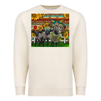 Sandshell Western Cute Hampshire Sheep Family Premium Sweatshirt - LillyAllenDesigns