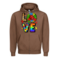 Chestnut autism love Zipper Hoodie - LillyAllenDesigns
