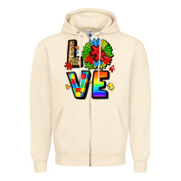 Sandshell autism love Zipper Hoodie - LillyAllenDesigns