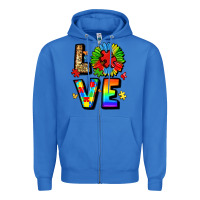 True Royal autism love Zipper Hoodie - LillyAllenDesigns
