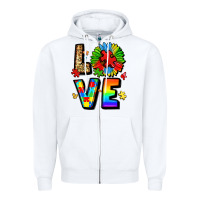 White autism love Zipper Hoodie - LillyAllenDesigns