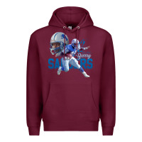 Burgundy barry sanders gift Premium Hoodie - tuanDangUi