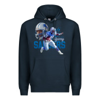 Navy barry sanders gift Premium Hoodie - tuanDangUi