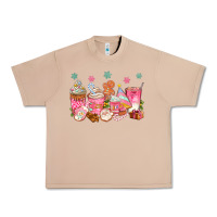 Burro Pink gingerbread coffee cups Urban Heavy Tee - texasbilliewilder