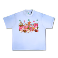 Grape Ice Pink gingerbread coffee cups Urban Heavy Tee - texasbilliewilder
