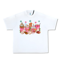 White Pink gingerbread coffee cups Urban Heavy Tee - texasbilliewilder