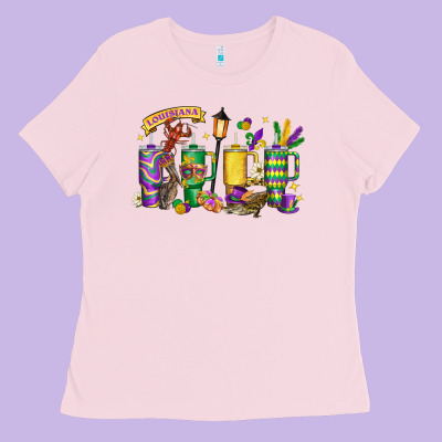 Obsessive Cup Disorder Mardi Gras Ladies Tee Designed By Lillyallendesigns