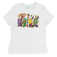 White obsessive cup disorder mardi gras Ladies Tee - LillyAllenDesigns