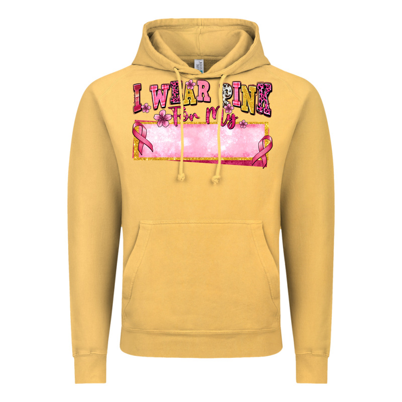 Personalized I Wear Pink For My Vintage Hoodie by texasbilliewilder | Teevron