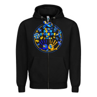 Black World Down Syndrome Day Zipper Hoodie - CowhideDigitalArt