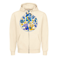 Sandshell World Down Syndrome Day Zipper Hoodie - CowhideDigitalArt