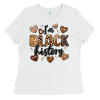 White i'm black history Ladies Tee - LillyAllenDesigns