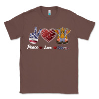 Chestnut Peace Love Veteran Classic Tee - Bettercallsaul